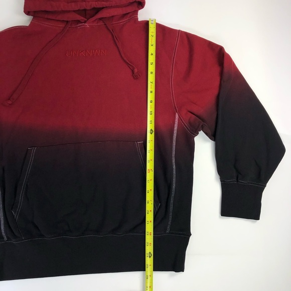 New Unknwn Sport Red Tie Dye Jacket Men Size S-L - Picture 11 of 12